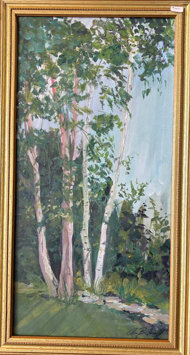 The Garden Birches by Amy B. Carroll, Image 1.