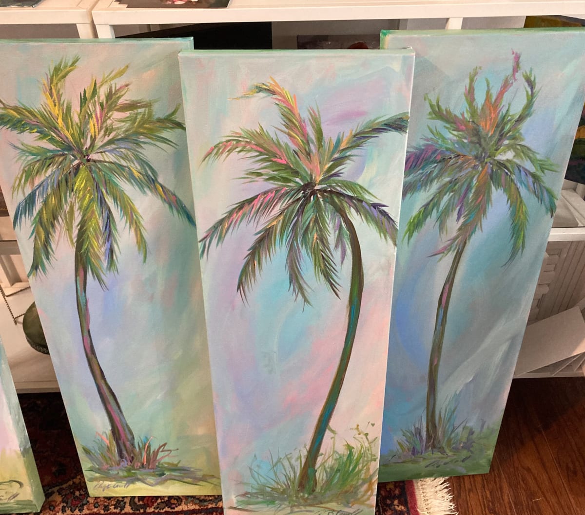 The Three Palms by Amy B. Carroll  Image: Who doesn't love to see palms trees.  They are always the sign that i have entered a warm weather area!   These were spotted in Ava Maria, Floria.  