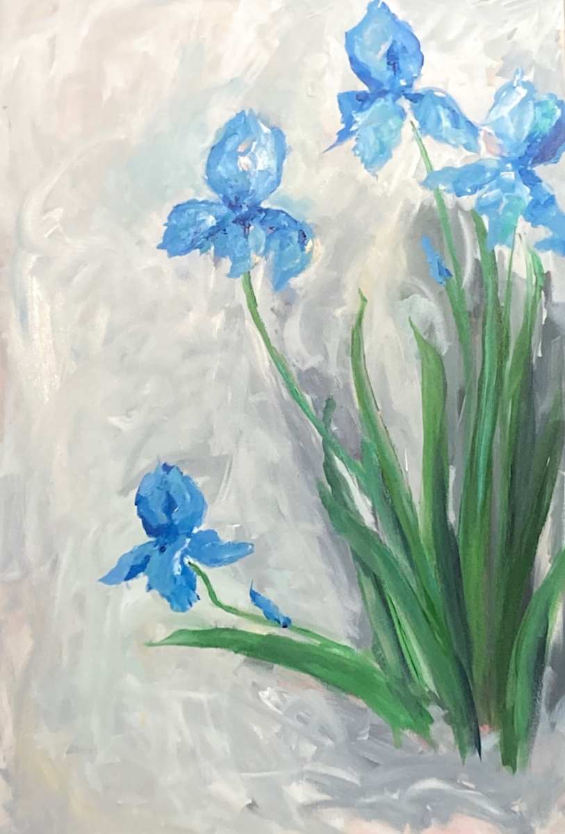 Blue Iris Too by Amy B. Carroll  Image: $850 unframed
$1100 Framed 