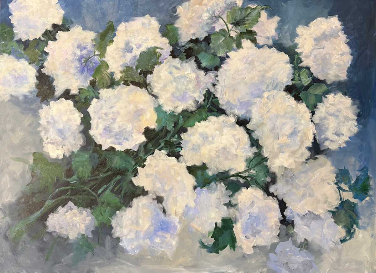 Hydrangeas in Early Evening by Amy B. Carroll, Image 1.