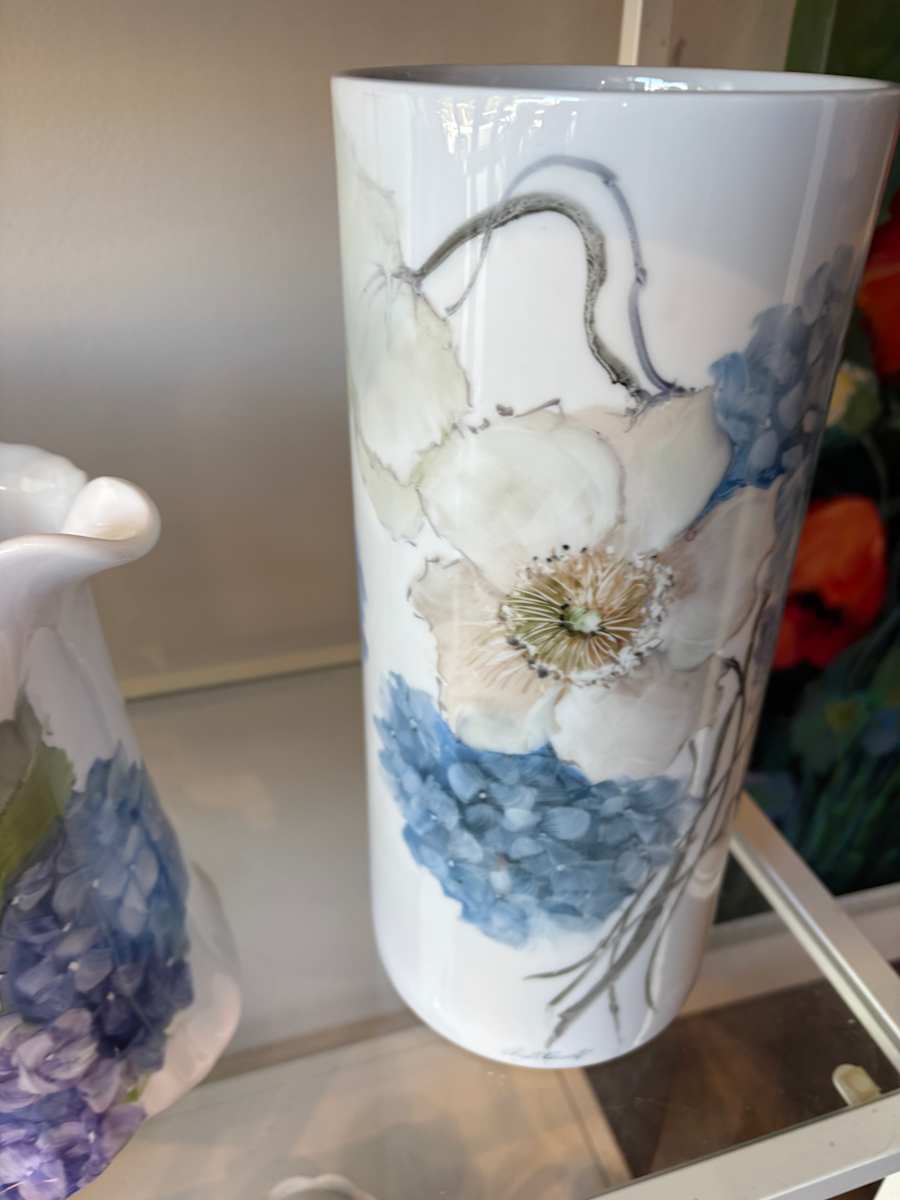 Anemone’s and Hydrangeas by Amy B. Carroll 