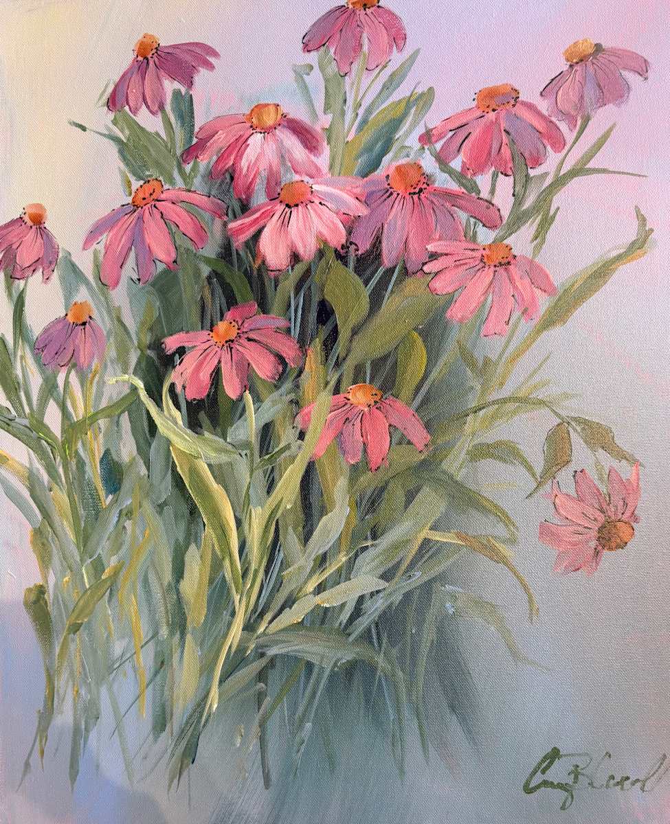 Indiana Cone Flowers by Amy B. Carroll 