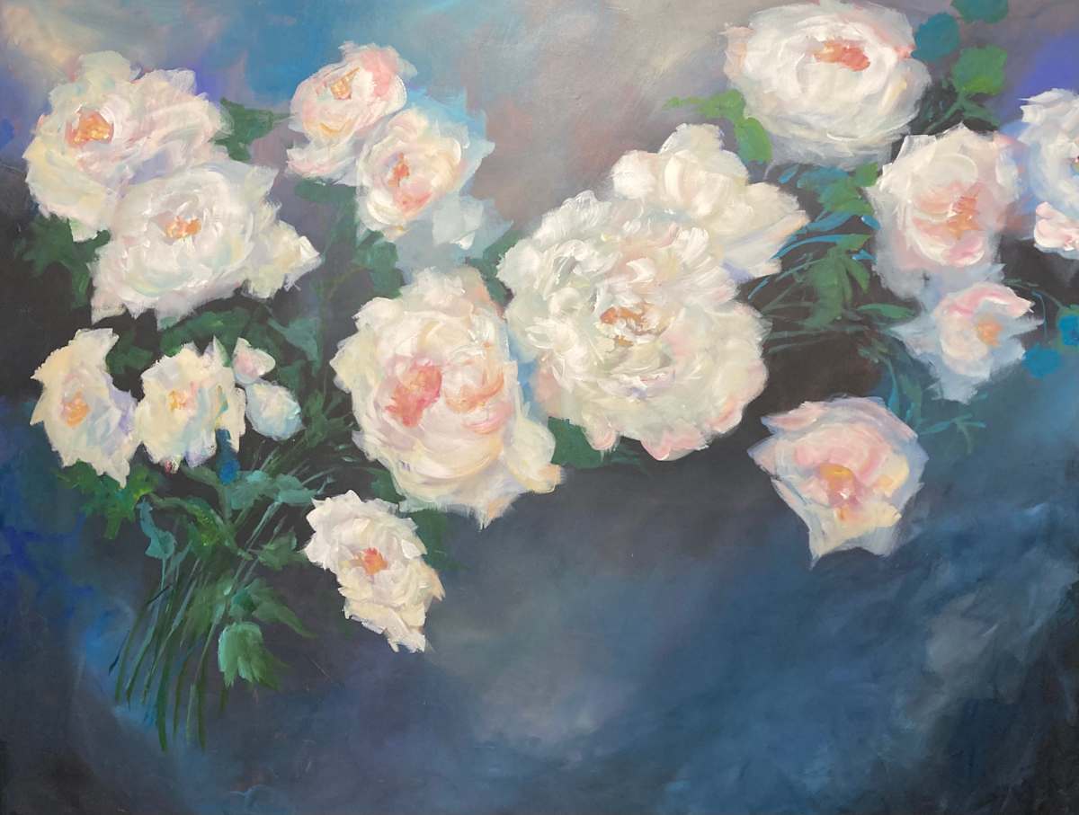 Peonies at Midnight by Amy B. Carroll 