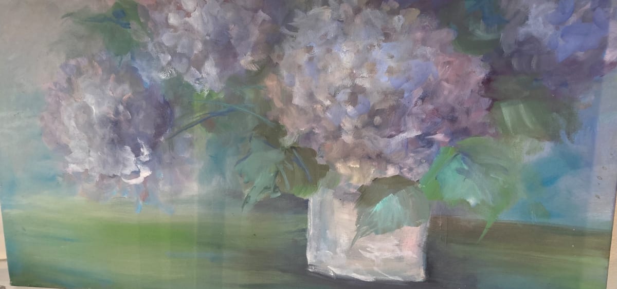 Hydrangeas in Porcelain by Amy B. Carroll 