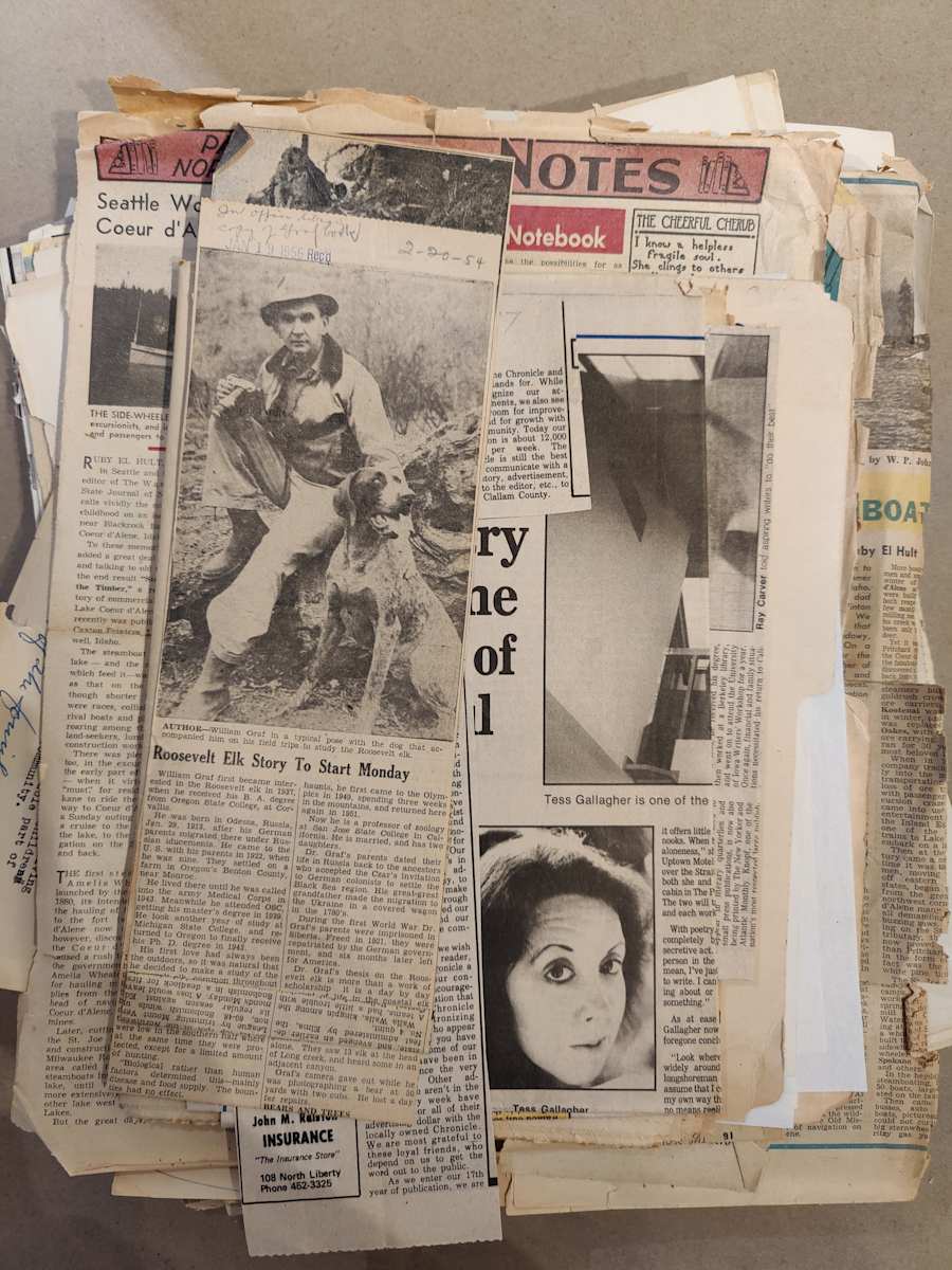 Newspaper Clippings & Various Magazine Articles by Esther Webster, Image 1.