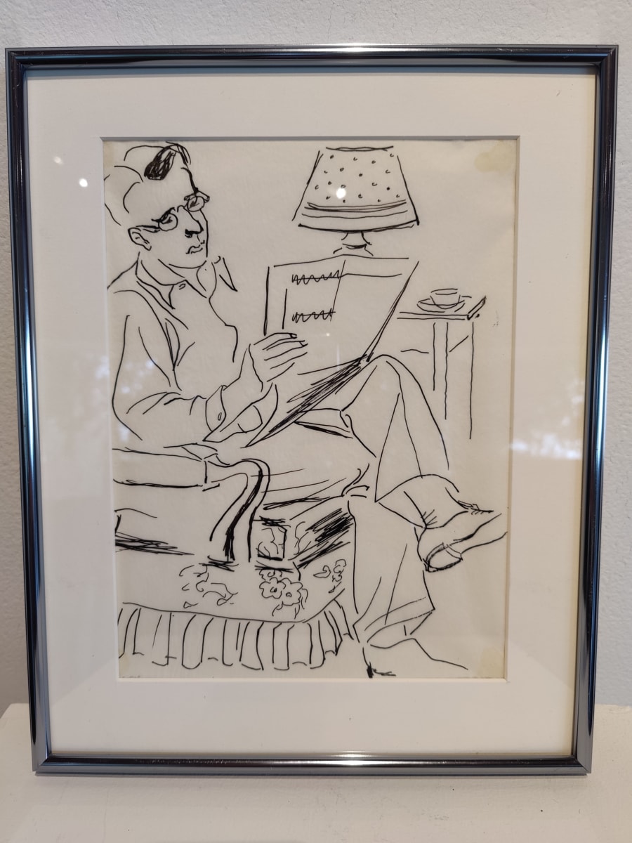 Untitled or Unknown Title, described as Charles Webster, Reading by Esther Webster, Image 5.