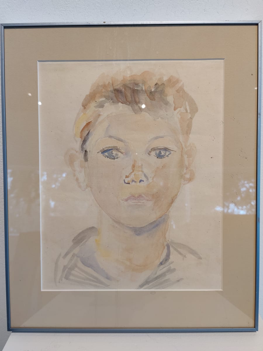 Untitled or Unknown Title, described as Watercolor Portrait by Esther Webster 