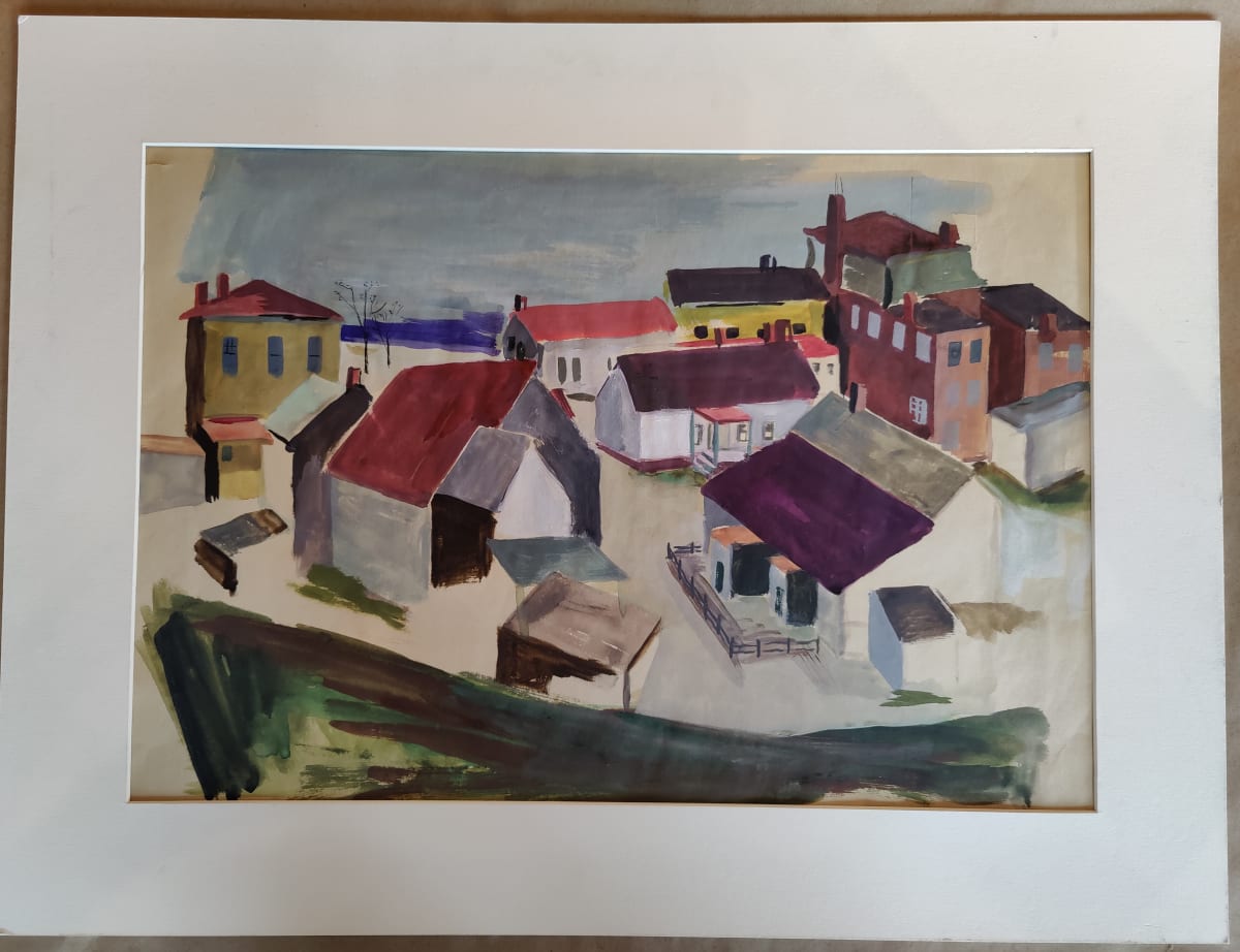 Hudson River Rooftops by Esther Webster 