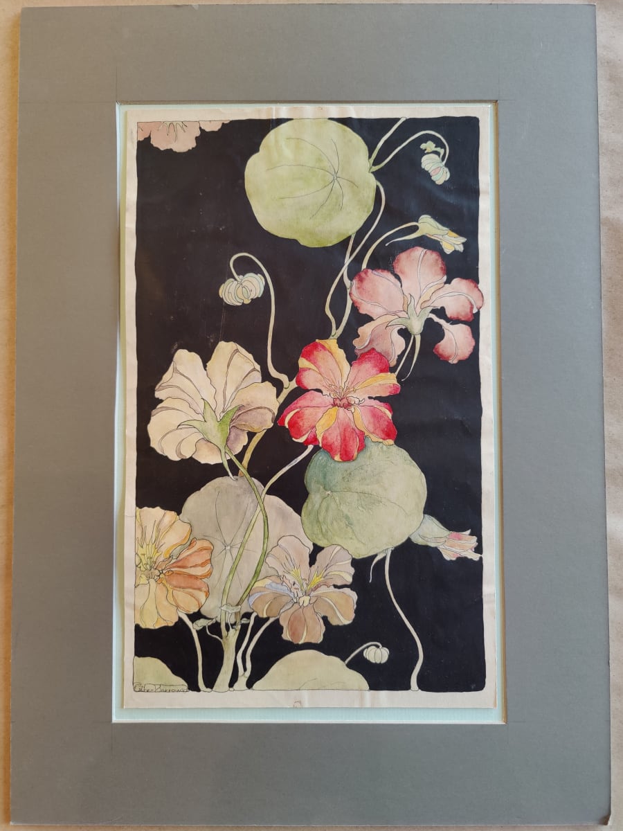 Untitled or Unknown Title, described as nasturtiums by Esther Webster, Image 5.