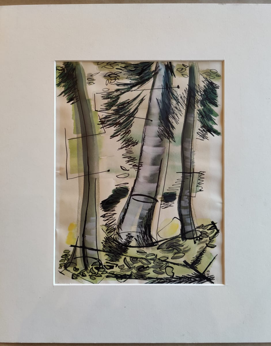 Untitled or Unknown Title, described as tree trunks by Esther Webster 