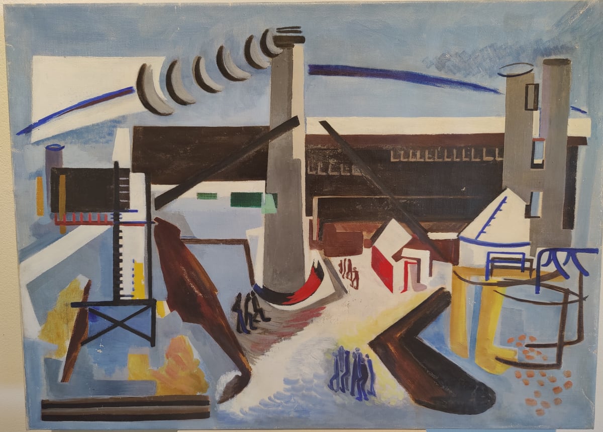 Mill In Snow by Esther Webster 