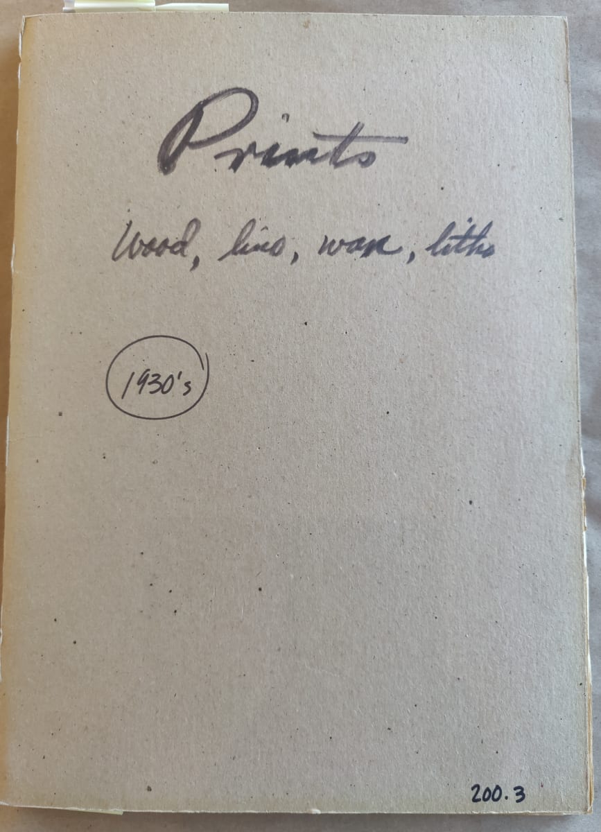 Print Portfolio - Wood, lino, litho. 1930s. by Esther Webster 