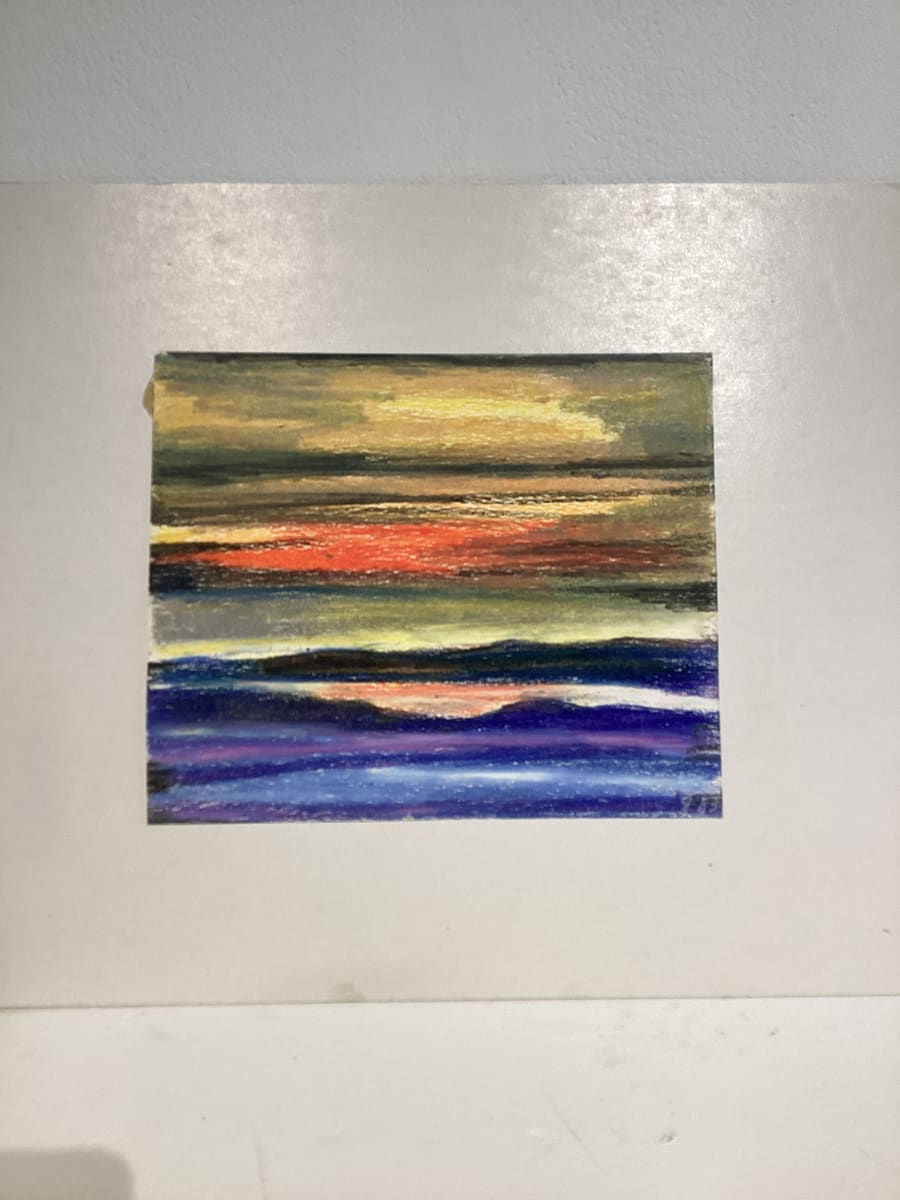 Untitled or unknown title, described as sunset ion strait by Esther Webster, Image 1.