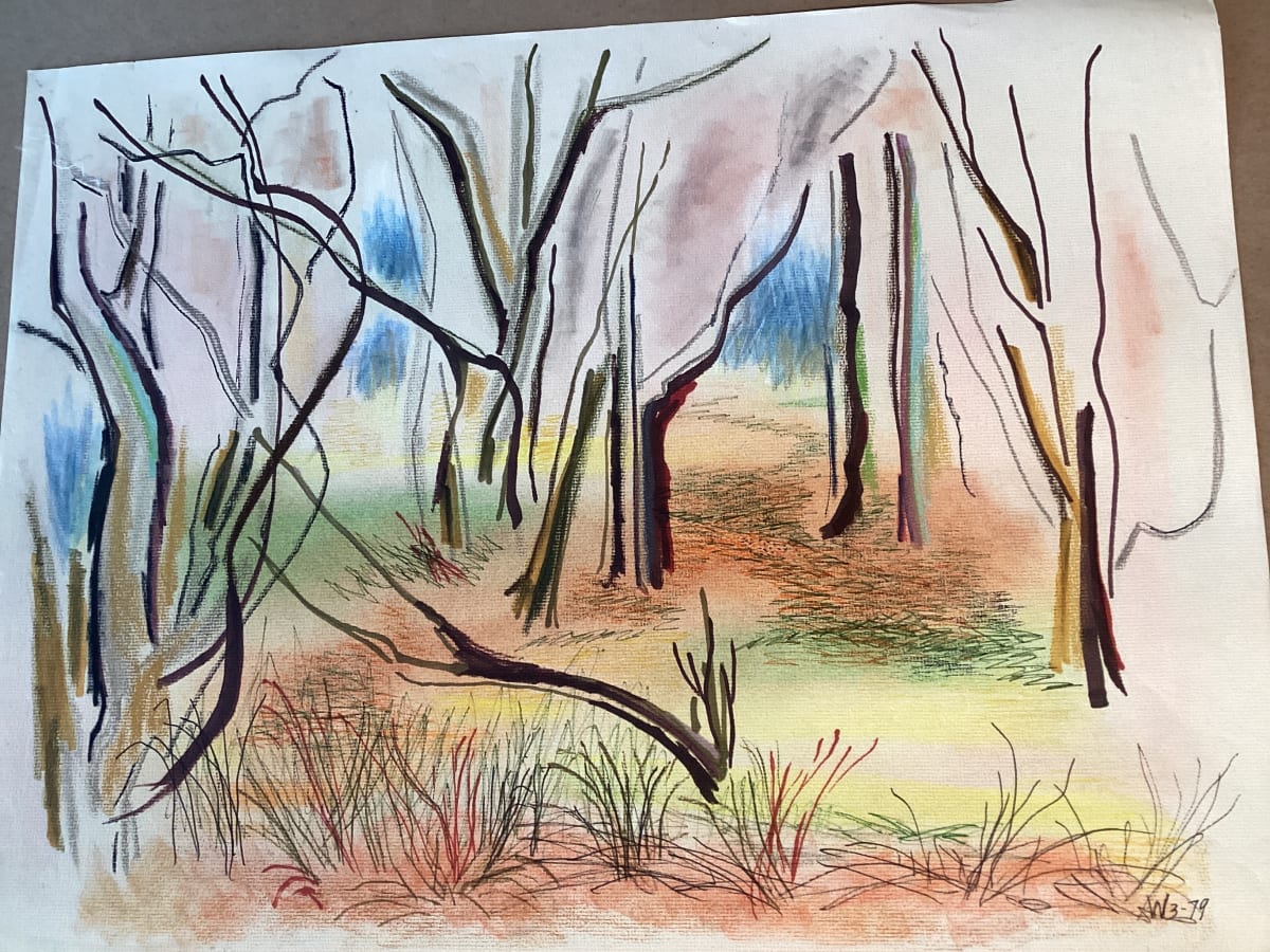 Fall Trees and Grasses by Esther Webster 