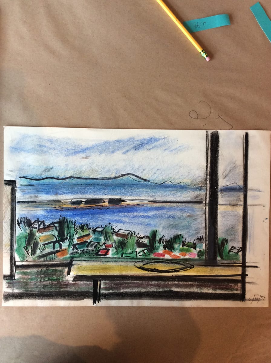 Untitled or unknown title, described as View from Webster's Window by Esther Webster 