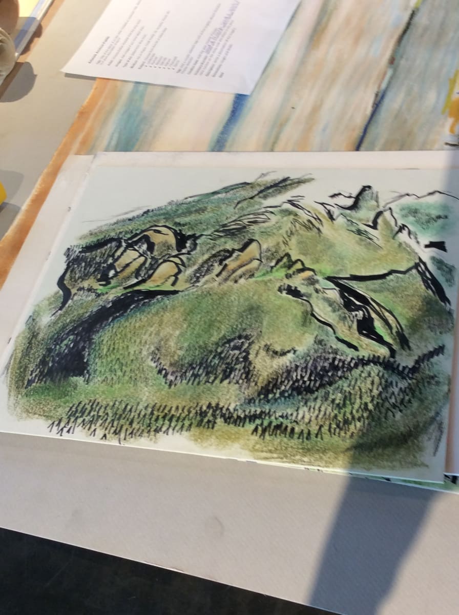 Mount Angeles Rocks by Esther Webster 