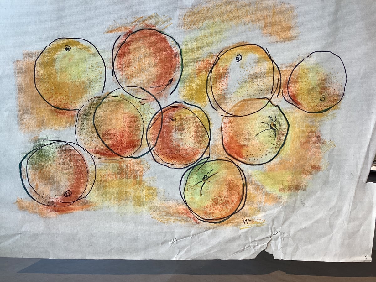 Untitled or unknown title described as oranges by Esther Webster, Image 1.
