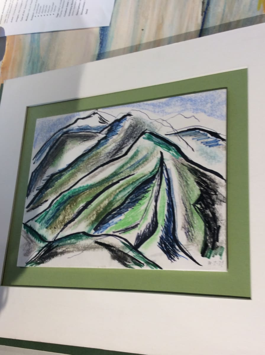 Blue green mountain #1 by Esther Webster, Image 1.