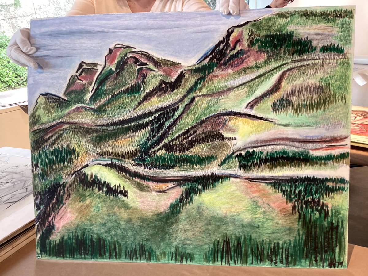 Meadows Backside Mount Angeles by Esther Webster, Image 1.
