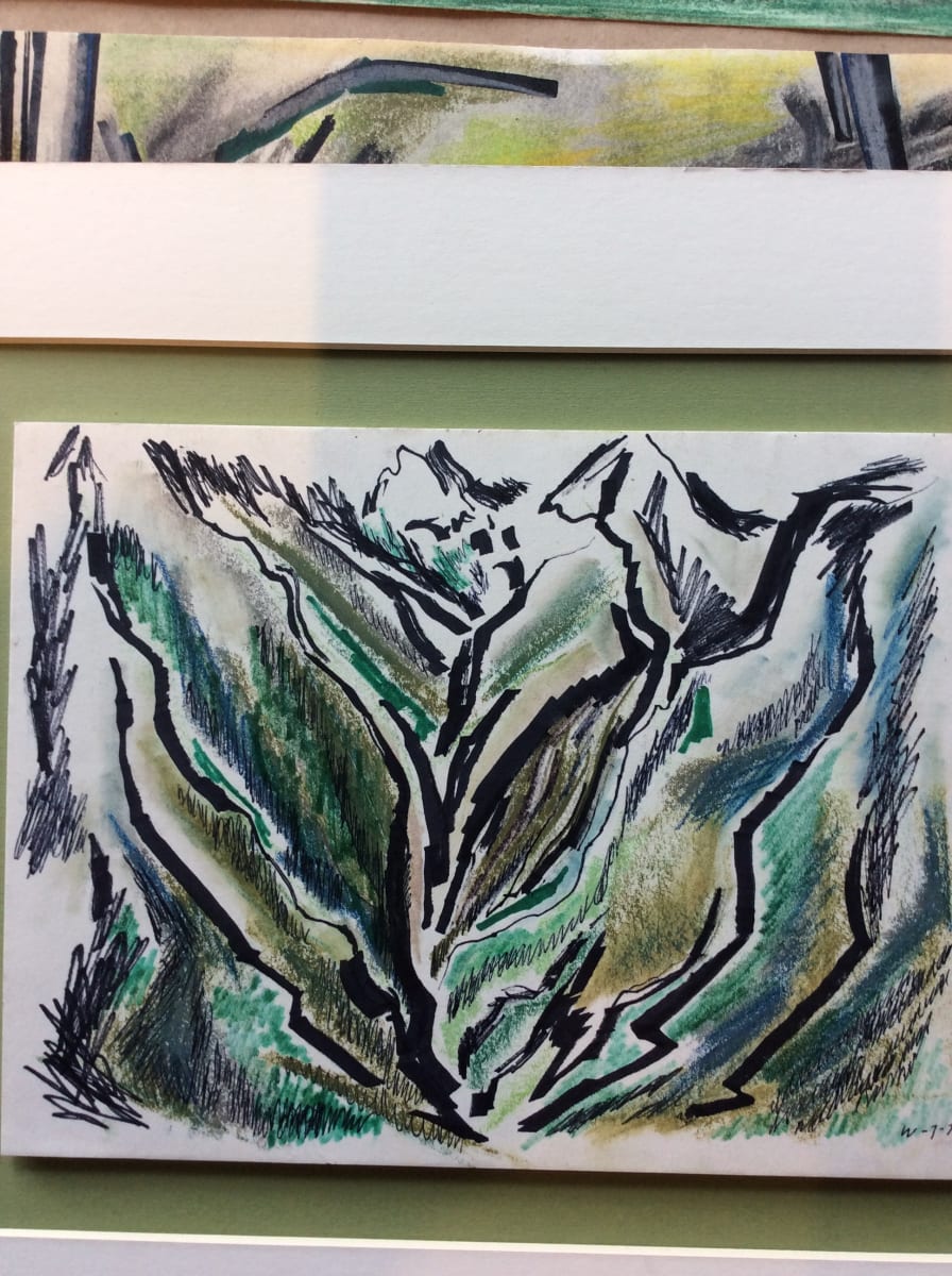 Blue green mountain #3 by Esther Webster 
