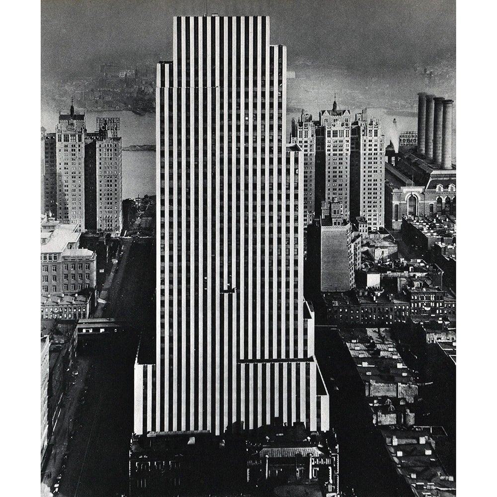 Daily News Building 1932 by Berenice Abbott 