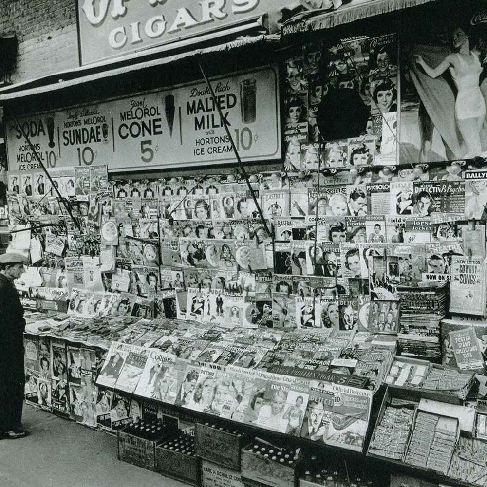 Newsstand 1935 by Berenice Abbott 