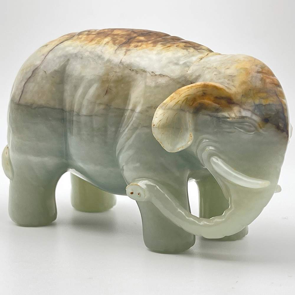 Jade Elephant by Antique 