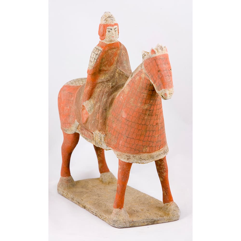 Terracotta Horse and Rider by Antique 