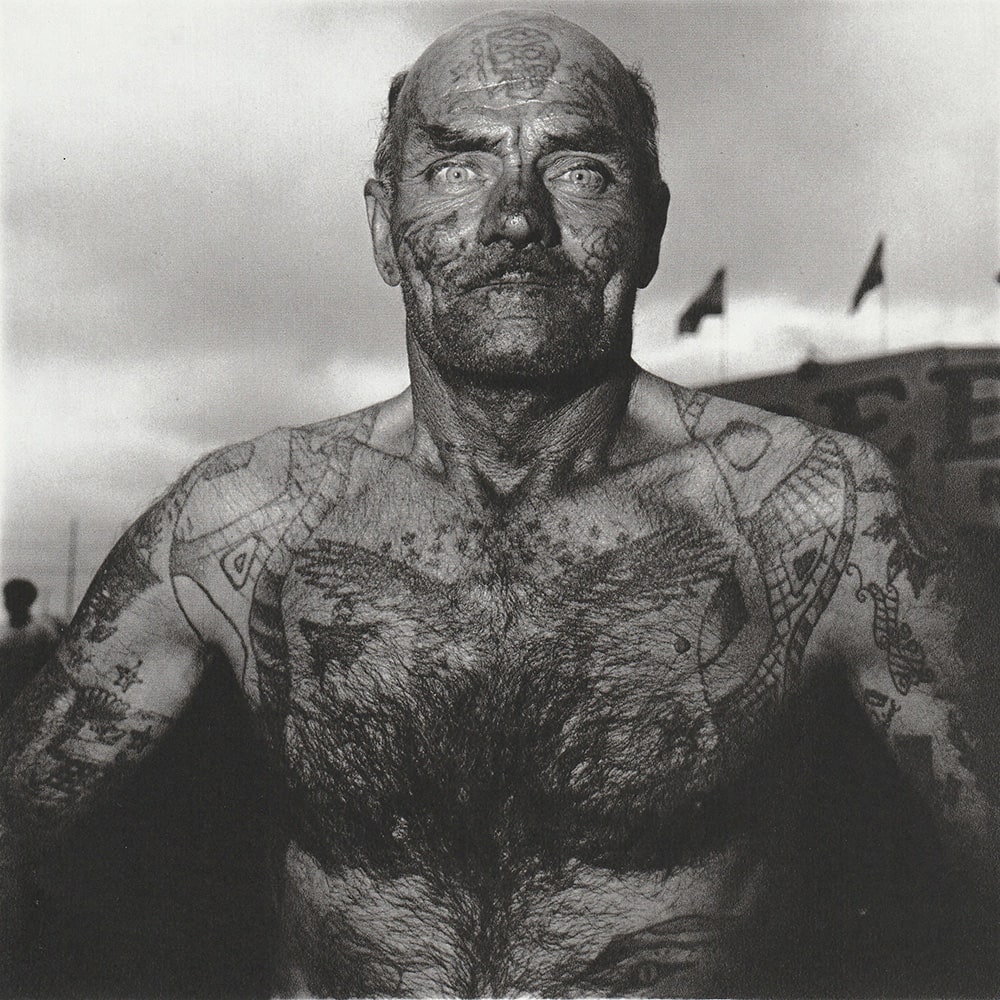 Tattooed Man 1970 by Diane Arbus 