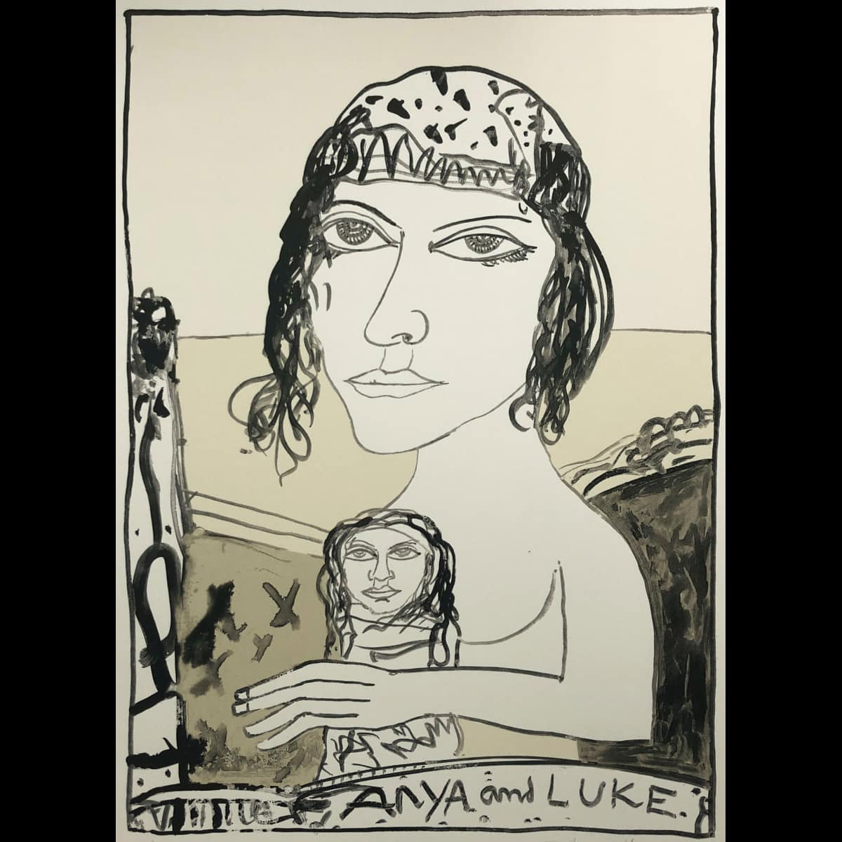Anya & Luke by John Bellany 