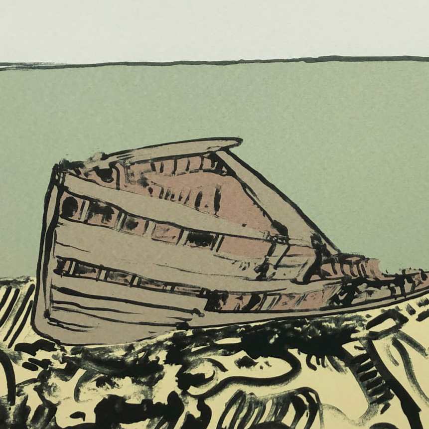 Helmsdale Wreck by John Bellany 