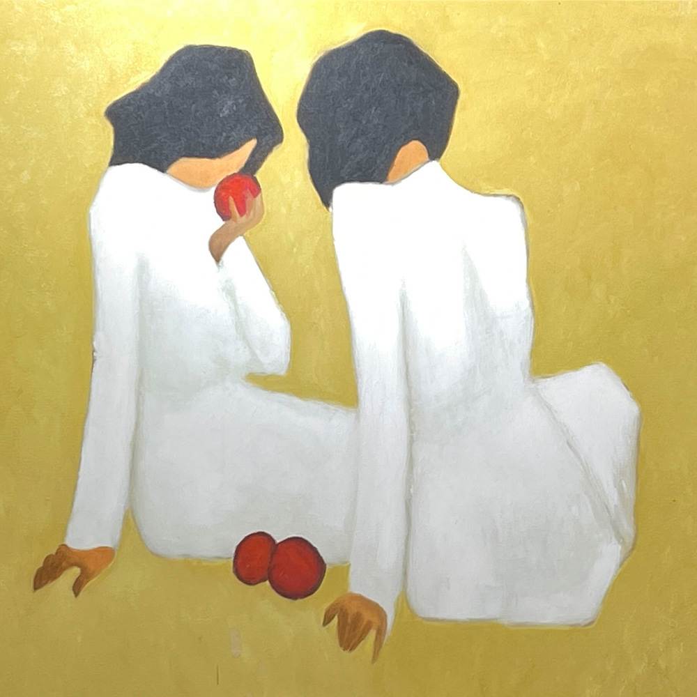 Girls with Apples by Thanh Binh Nguyen  Image: Detail