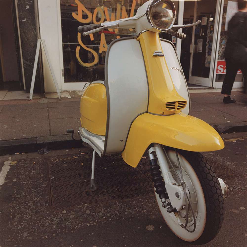 Yellow Lambretta by John D. Callow, Image 1.