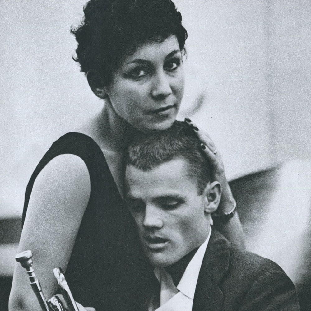 Chet Baker and Lili, Hollywood, 1955 by William Claxton  Image: Detail