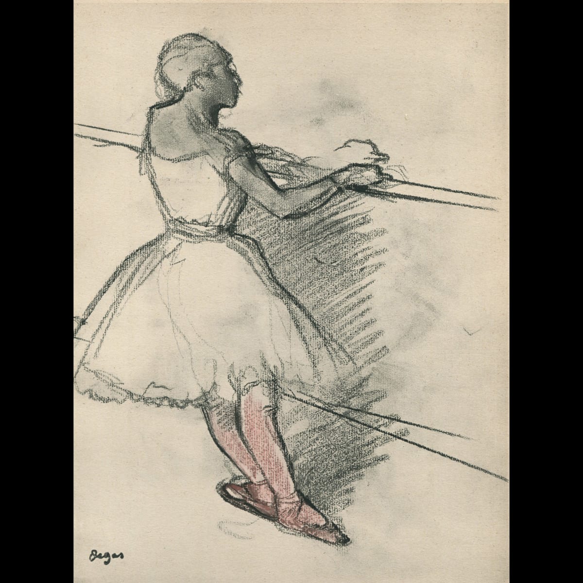 At the Barre 1885 by Edgar Degas 