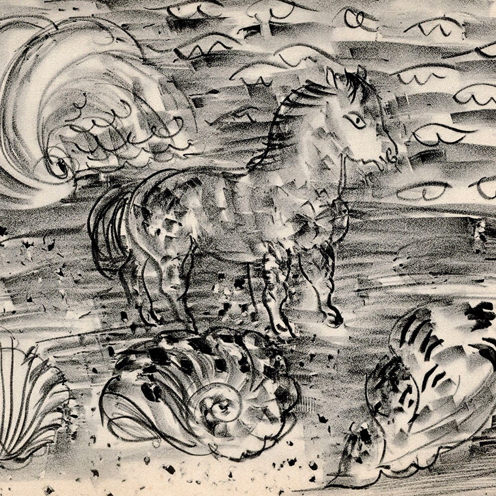 Little Sea Horse 1927 by Raoul Dufy  Image: Detail