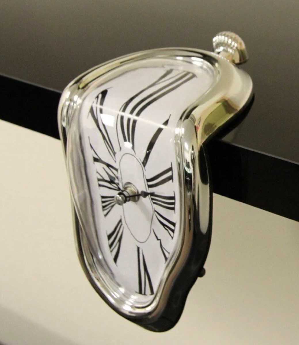 Gold Dali Clock by Salvador Dali, Image 1.
