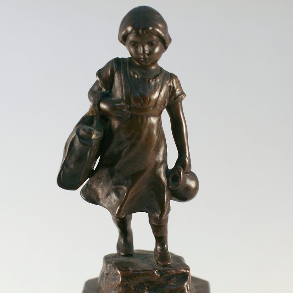 Schoolgirl by Julius Schmidt-Felling  Image: Detail