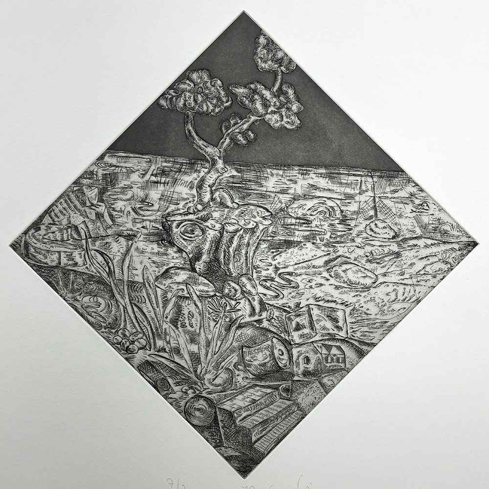 Diamond Landscape by Adrian Wiszniewski, Image 1.