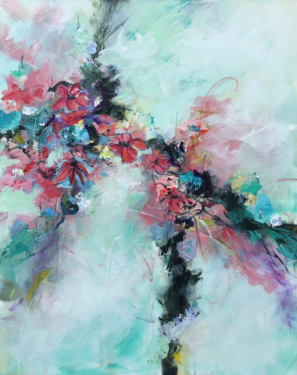 Walkin' thru the Garden by Cindy Kosek  Image: Giclee prints are available on both archival paper and on canvas.  Contact the artist for details.