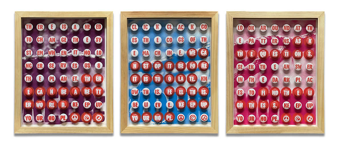 Buttonpusher I: Keep Up Your Hope by Rhonda Babb - The Hope Symbol Project, Image 1.