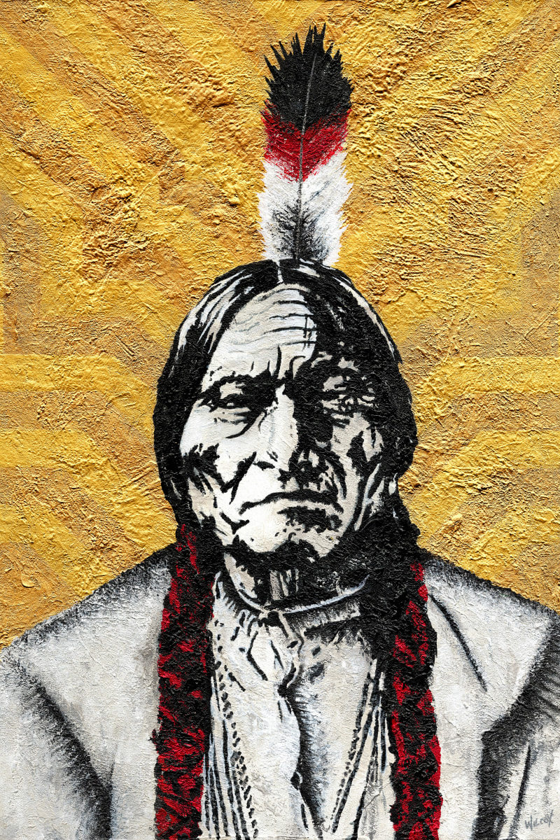 SITTING BULL-Original by K. Randall Wilcox 