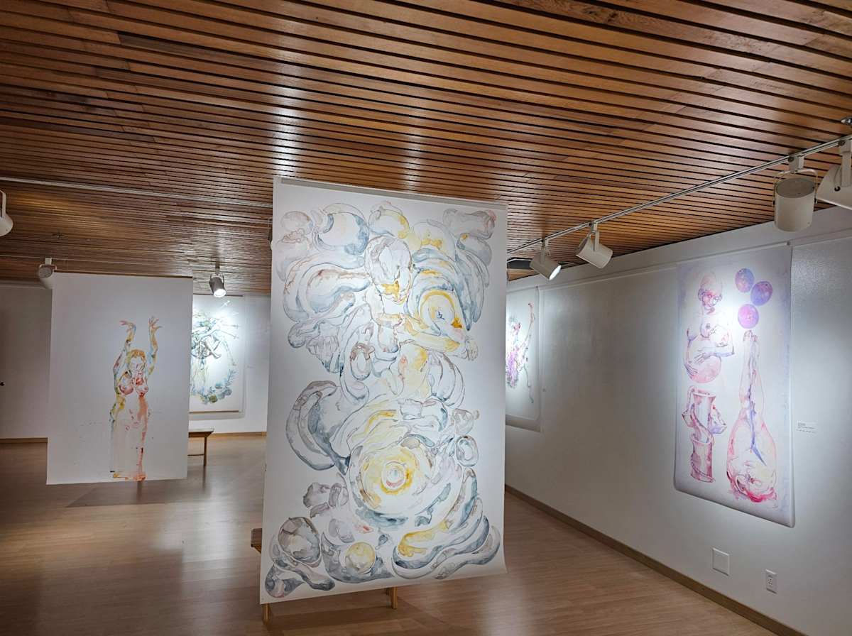 Installation: "We Are Volcanoes" solo exhibition at the University of Minnesota, St. Paul, MN by Alexandra Carter, Image 5.