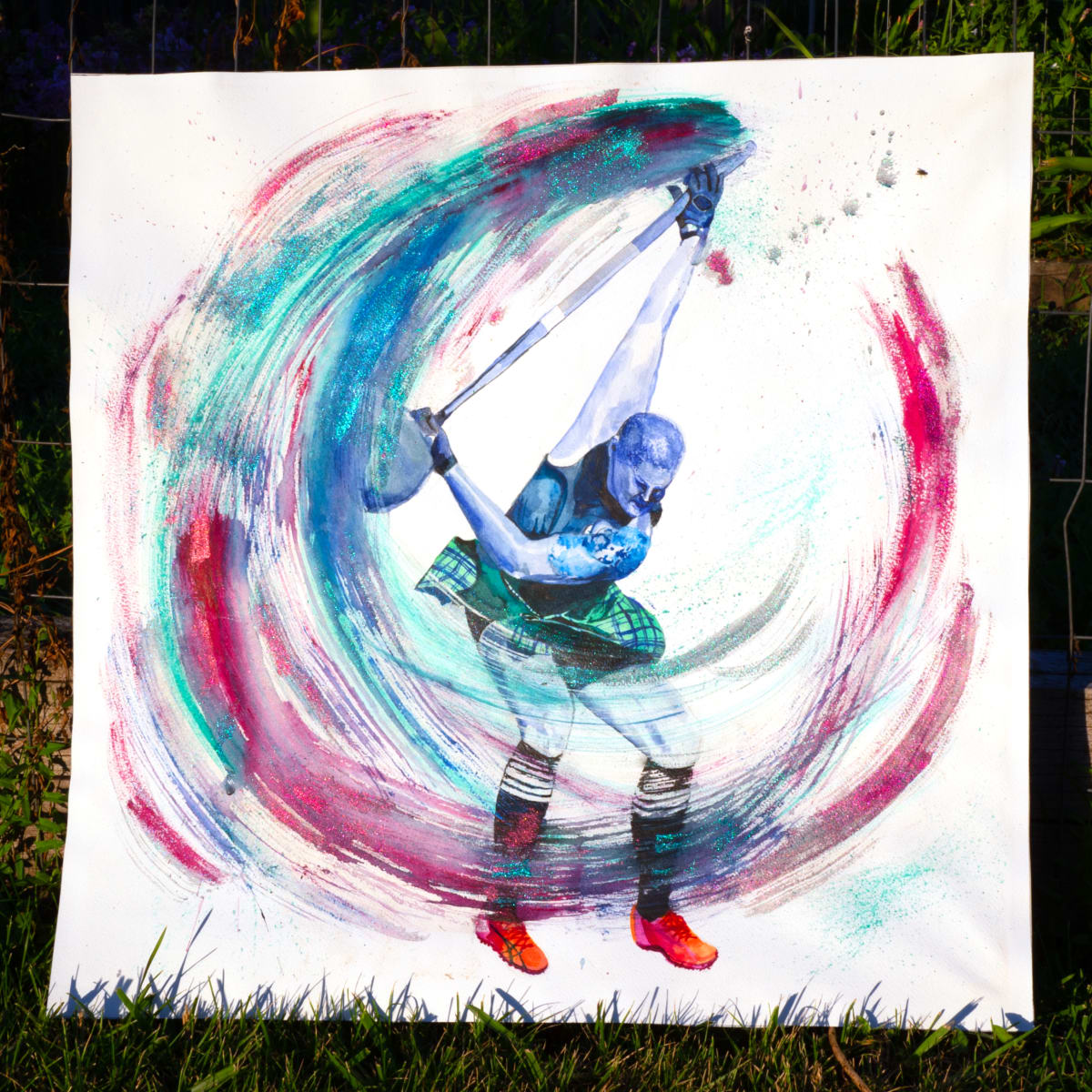 Untitled (She Who Throws) by Micah Haji-Sheikh  Image: A custom piece for Janine Throws