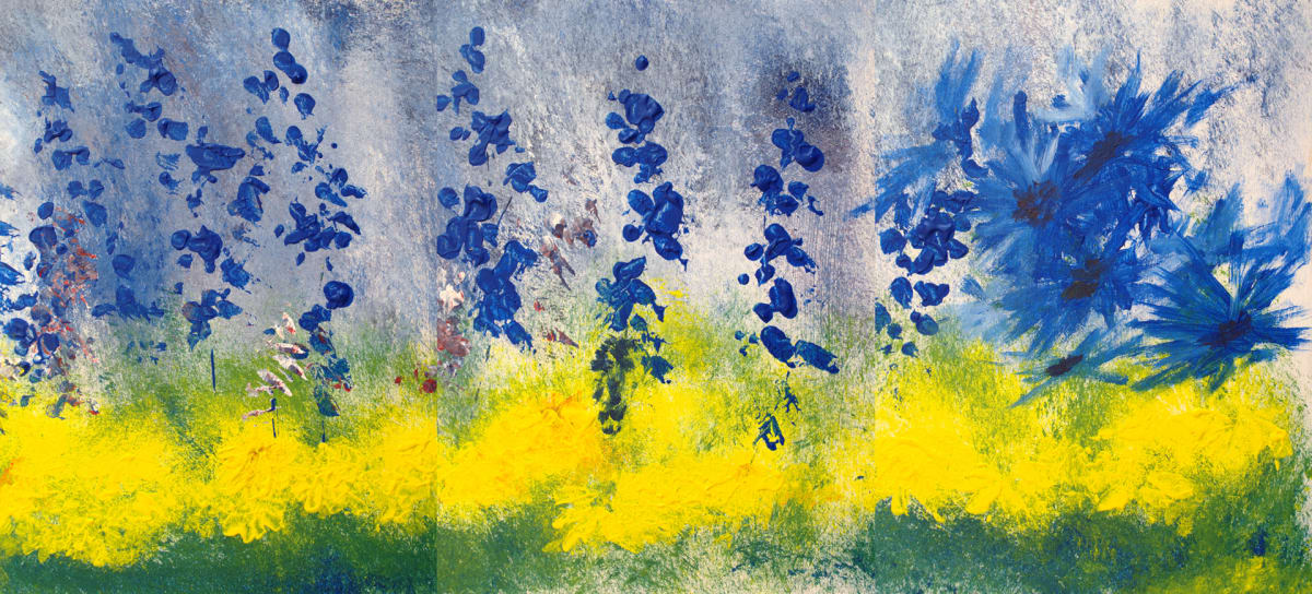 my mother's garden (triptych) by Steven Schroeder 