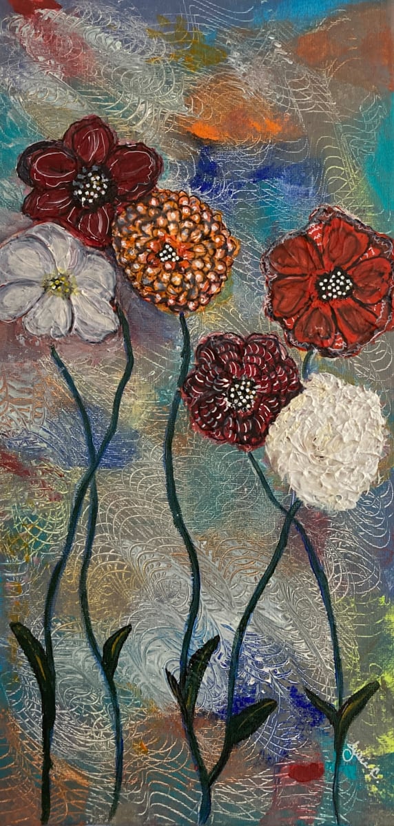 Textured Blossoms by Julie Crisan 