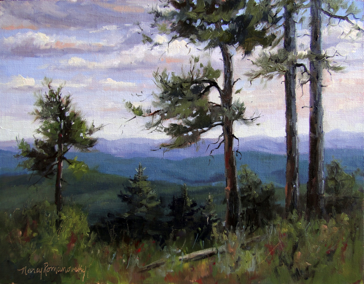 Pines of the Mogollon Rim by Nancy Romanovsky 