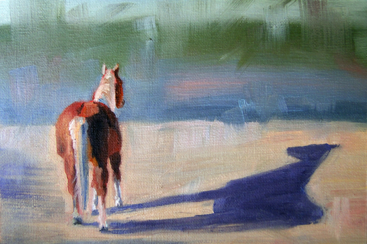 Horse and Shadow by Nancy Romanovsky 