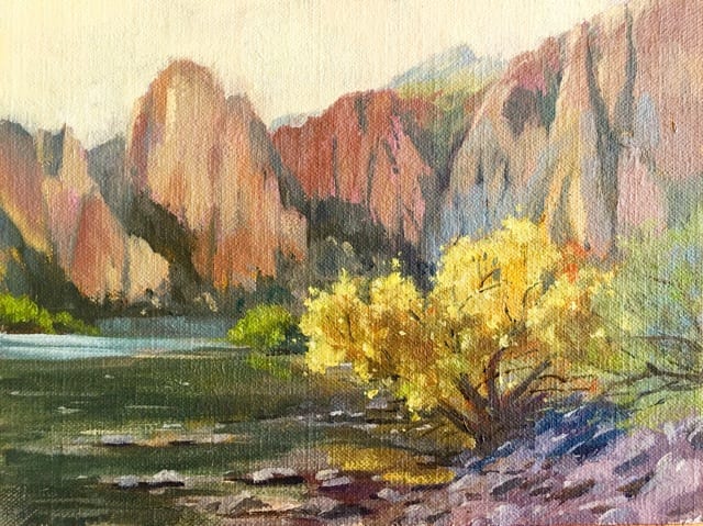 Salt River Cliffs Study by Nancy Romanovsky 