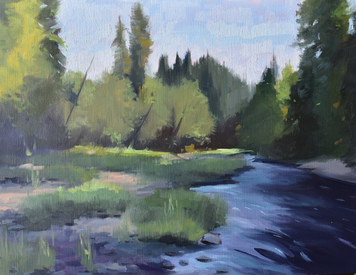 Satsop river study by Nancy Romanovsky 